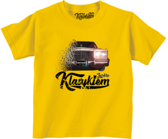 Jeżdżę klasykiem Cadillac Classic Brougham - koszulka dziecięca żółta