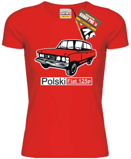 Fiat 125p - koszulka damska  - 3