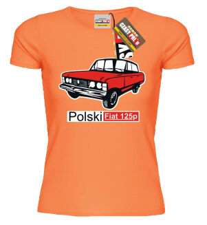Fiat 125p - koszulka damska  - 4