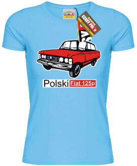 Fiat 125p - koszulka damska  - 8