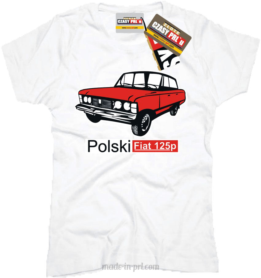 Fiat 125p - koszulka damska 