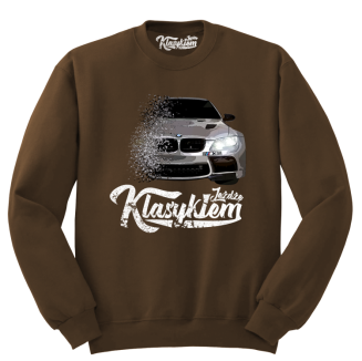 Jeżdżę klasykiem BMW M3 - bluza męska standard brązowa