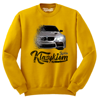 Jeżdżę klasykiem BMW M3 - bluza męska standard żółta