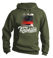 Jeżdżę klasykiem Jelcz Berliet PR110 - bluza męska z kapturem khaki