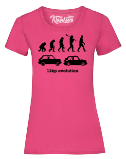 126p Evolution - koszulka damska fuksjowa