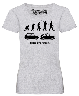 126p Evolution - koszulka damska melanżowa