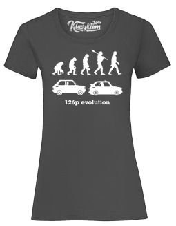126p Evolution - koszulka damska szara