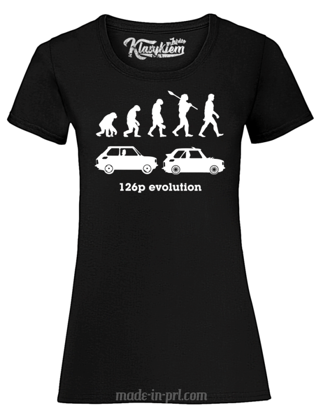 126p Evolution - koszulka damska czarna