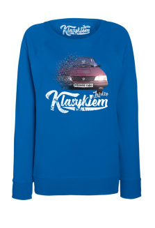 Jeżdżę klasykiem POLONEZ Caro - bluza damska standard niebieska