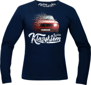 Jeżdżę klasykiem OPEL Kadett - longsleeve męski granatowy