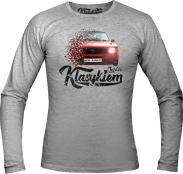 Jeżdżę klasykiem OPEL Kadett - longsleeve męski melanżowy