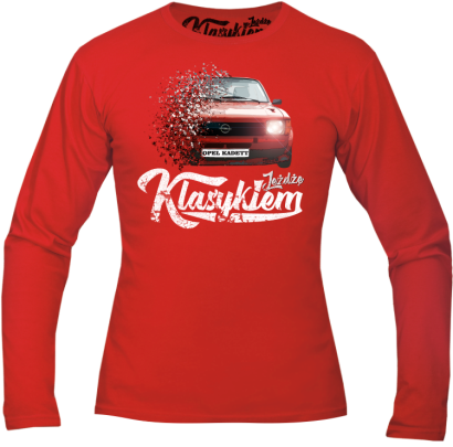 Jeżdżę klasykiem OPEL Kadett - longsleeve męski