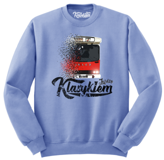 Jeżdżę klasykiem Jelcz Berliet PR110 - bluza męska standard błękitna