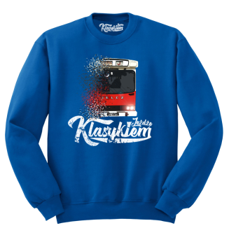 Jeżdżę klasykiem Jelcz Berliet PR110 - bluza męska standard niebieska