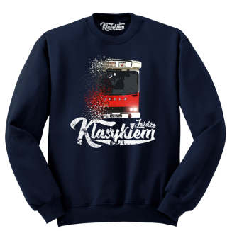 Jeżdżę klasykiem Jelcz Berliet PR110 - bluza męska standard granatowa