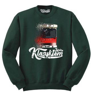 Jeżdżę klasykiem Jelcz Berliet PR110 - bluza męska standard butelkowa