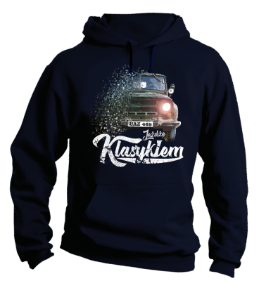 Jeżdżę klasykiem UAZ 469 -  bluza męska z kapturem