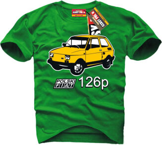 Fiat 126p Maluch - koszulka męska - 11