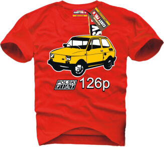 Fiat 126p Maluch - koszulka męska - 6