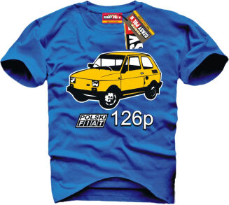Fiat 126p Maluch - koszulka męska - 10