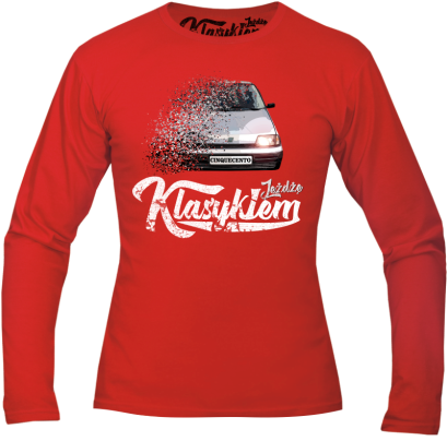 Jeżdżę klasykiem CINQUECENTO - longsleeve męski