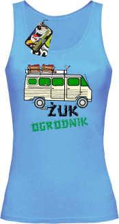 Żuk Ogrodnik Wektor - top damski błękitny