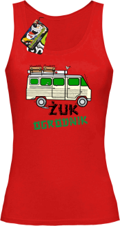 Żuk Ogrodnik Wektor - top damski czerwony