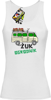 Żuk Ogrodnik Wektor - top damski biały