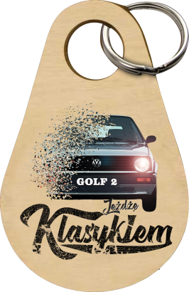 Jeżdzę klasykiem GOLF 2 - breloczek 