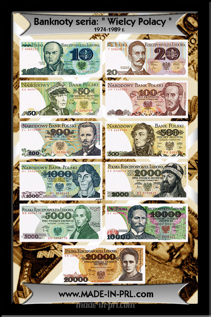 ZESTAW Banknotów UNC 