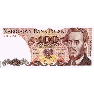 KUBEK Z BANKNOTEM 100ZŁ LUDWIK WARYŃSKI PRL 1986 R. POLSKA - 2