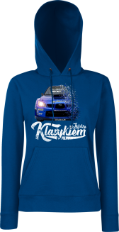Jeżdżę klasykiem Subaru Impreza WRX - bluza damska z kapturem - 2
