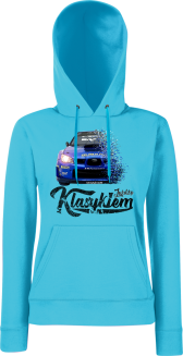 Jeżdżę klasykiem Subaru Impreza WRX - bluza damska z kapturem - 15