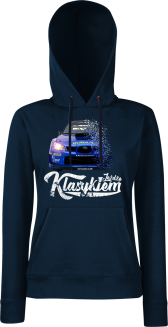 Jeżdżę klasykiem Subaru Impreza WRX - bluza damska z kapturem - 3