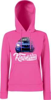 Jeżdżę klasykiem Subaru Impreza WRX - bluza damska z kapturem - 4