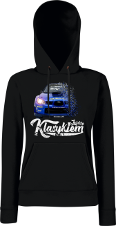 Jeżdżę klasykiem Subaru Impreza WRX - bluza damska z kapturem - 5