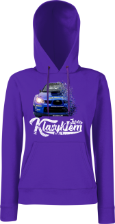 Jeżdżę klasykiem Subaru Impreza WRX - bluza damska z kapturem - 9