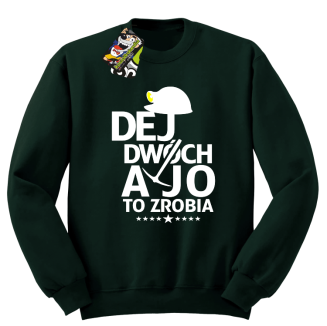 Dej dwóch a jo to zrobia - bluza męska standard butelkowa