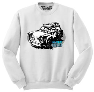 Trabant since 1958 Wakacje - bluza męska standard biała