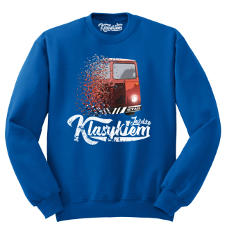 Jeżdżę Klasykiem Star Auto - bluza męska standard niebieska