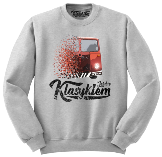 Jeżdżę Klasykiem Star Auto - bluza męska standard melanżowa