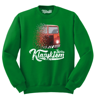Jeżdżę Klasykiem Star Auto - bluza męska standard zielona
