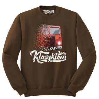 Jeżdżę Klasykiem Star Auto - bluza męska standard brązowa