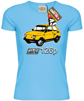 Polski Fiat 126p - koszulka damska  - 8