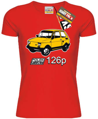 Polski Fiat 126p - koszulka damska 