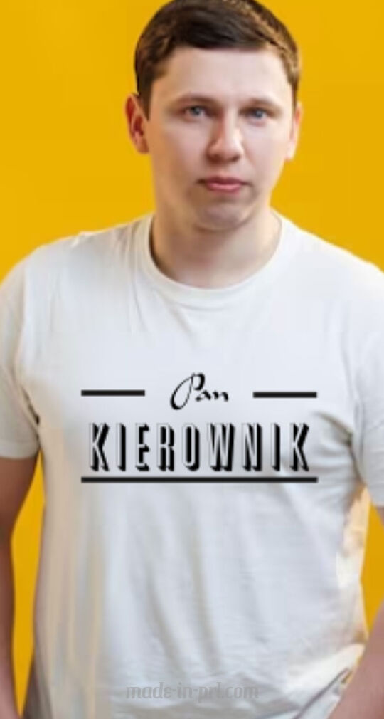 Pan Kierownika koszulka dla kierownika