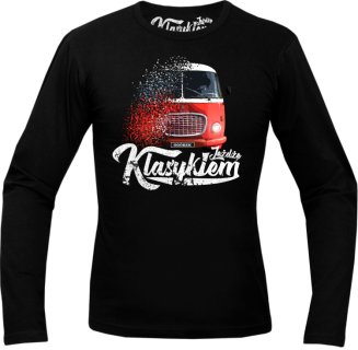 Jeżdżę klasykiem Jelcz OGÓREK - longsleeve męski czarny