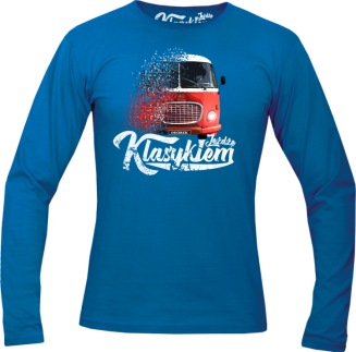 Jeżdżę klasykiem Jelcz OGÓREK - longsleeve męski niebieski