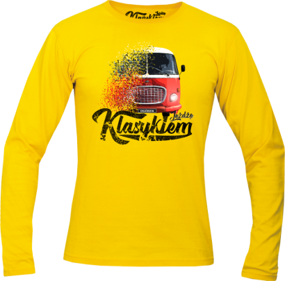 Jeżdżę klasykiem Jelcz OGÓREK -  longsleeve męski 