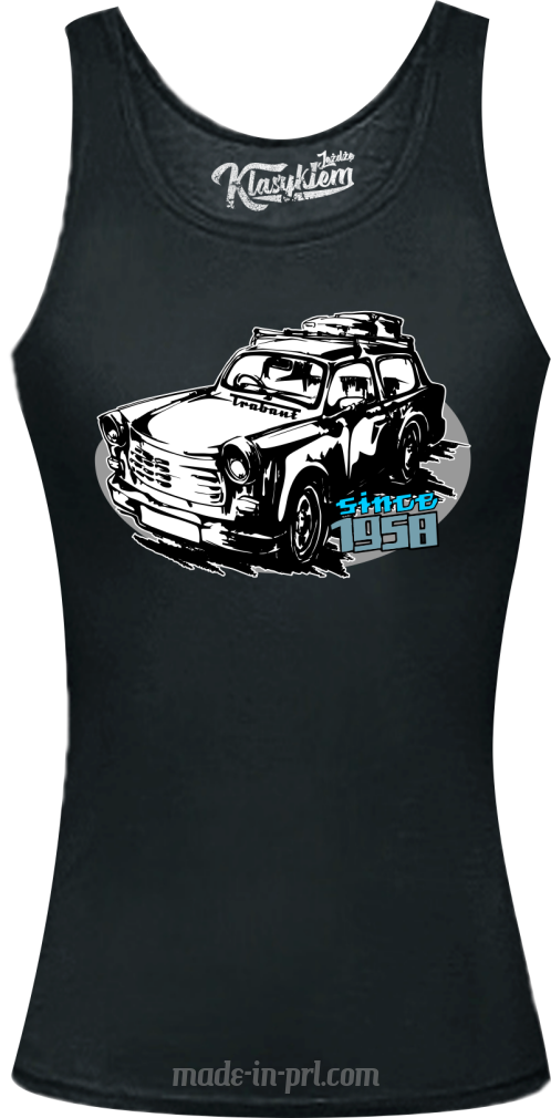 Trabant since 1958 Wakacje - top damski czarny